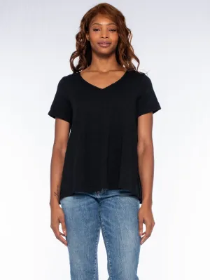 Lace Edge Double V-Neck Trapeze Everyday Fashion Look Light Style Trend