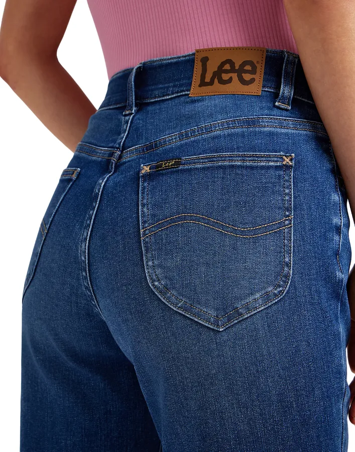 Tapered Leg Profile Daily Function Lee pantalone jeans da donna a gamba dritta Ultra Lux Comfort in cobalto 112350786 blu medio