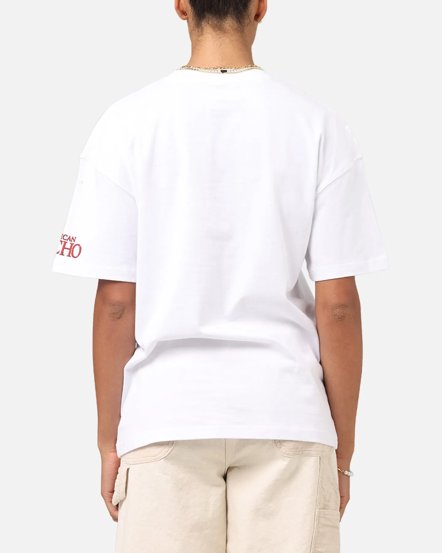 Goat Crew X American Psycho American Psycho T-Shirt White Casual Essential Wear Soft and Flexible