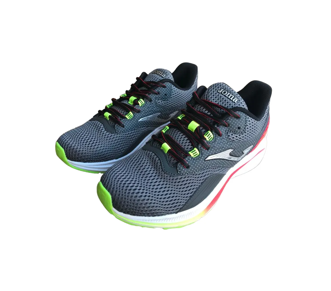 Joma Scarpa da corsa da uomo Active 2330 grigio rosso Micro Textured Insole