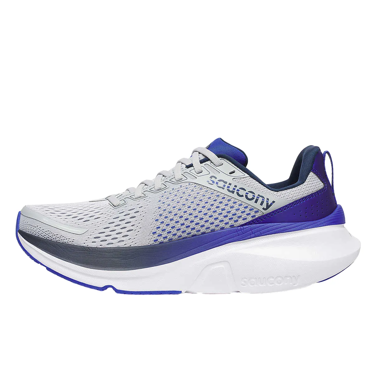 Saucony scarpa da corsa sa uomo Guide 17 S20936-241 grigio chiaro-azzurro engraved - finish - design shoes