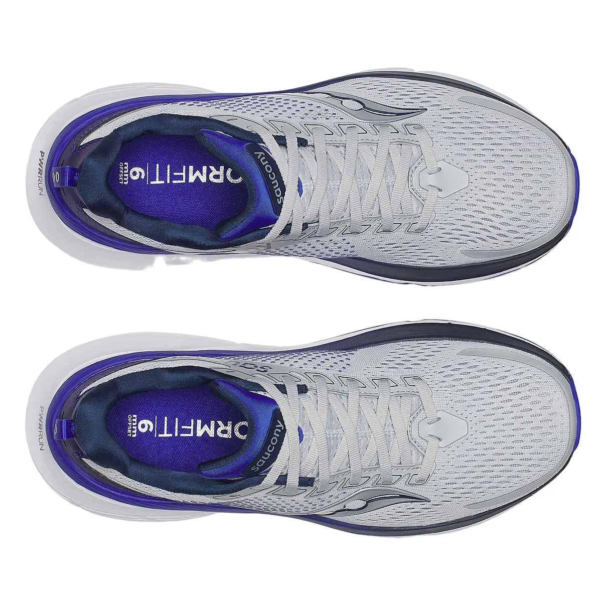 Vertical Flex Notches Saucony scarpa da corsa sa uomo Guide 17 S20936-241 grigio chiaro-azzurro
