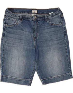 LEVI'S Womens 515 Denim Shorts US 14 XL W36  Blue Cotton Airflow channels