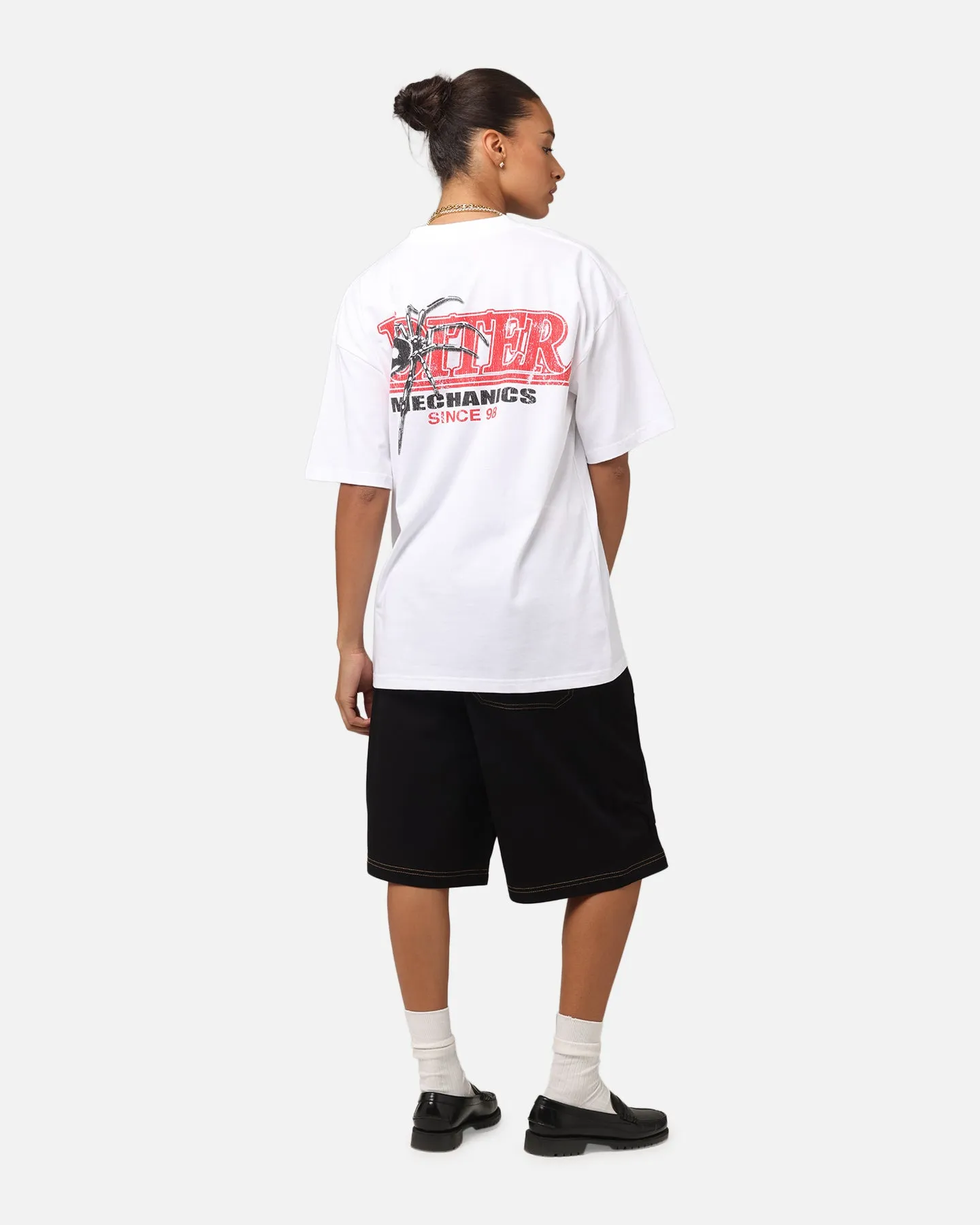 Loiter Mechanic Drop T-Shirt White Daily Favorite Soft Feel