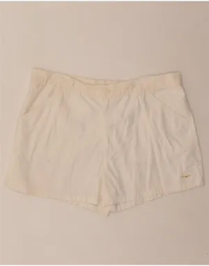 Minimalist Style Hypoallergenic Lining VINTAGE Womens Casual Shorts W36 XL Off White Cotton