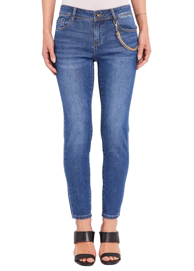 Teen Outfit Outdoor Adventure Sunny Vibes Style Friendly Gaud?? pantalone jeans da donna Kelly 411BD26015 blu medio