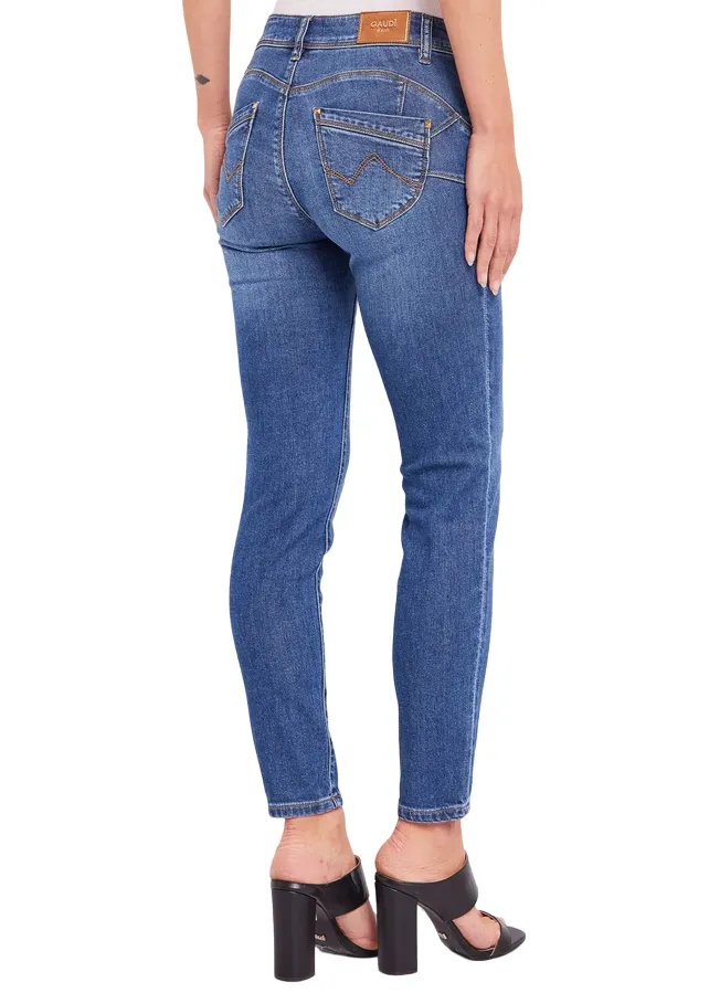 Outdoor Adventure Stylish Gaud?? pantalone jeans da donna Kelly 411BD26015 blu medio