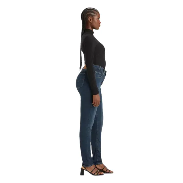 Night Out Neutral Textured Clean Lines Levi's pantalone jeans da donna Skinny a vita alta 721 188820593 blu scuro