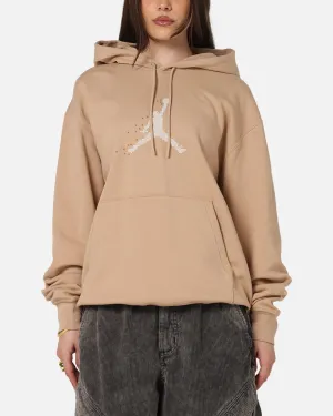 Athletic Tailoring Quilted Panels Jordan Essential Fleece Pullover Hoodie Hemp/Sail