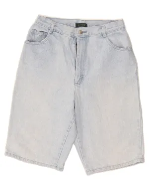 J. CREW Womens High Waist Denim Shorts US 12 Large W28  Blue Cotton Sleek Cut colorful