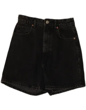 ZARA Womens Denim Shorts EU 38 Small W28 Grey Cotton Comfortable fit