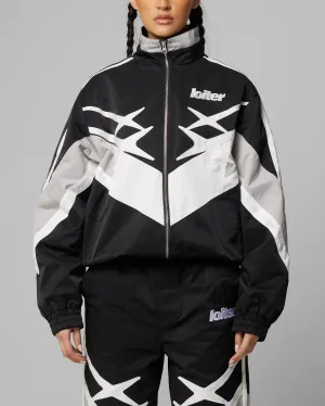 Loiter Hybrid Track Jacket Black/Grey Protective Comfort Rack