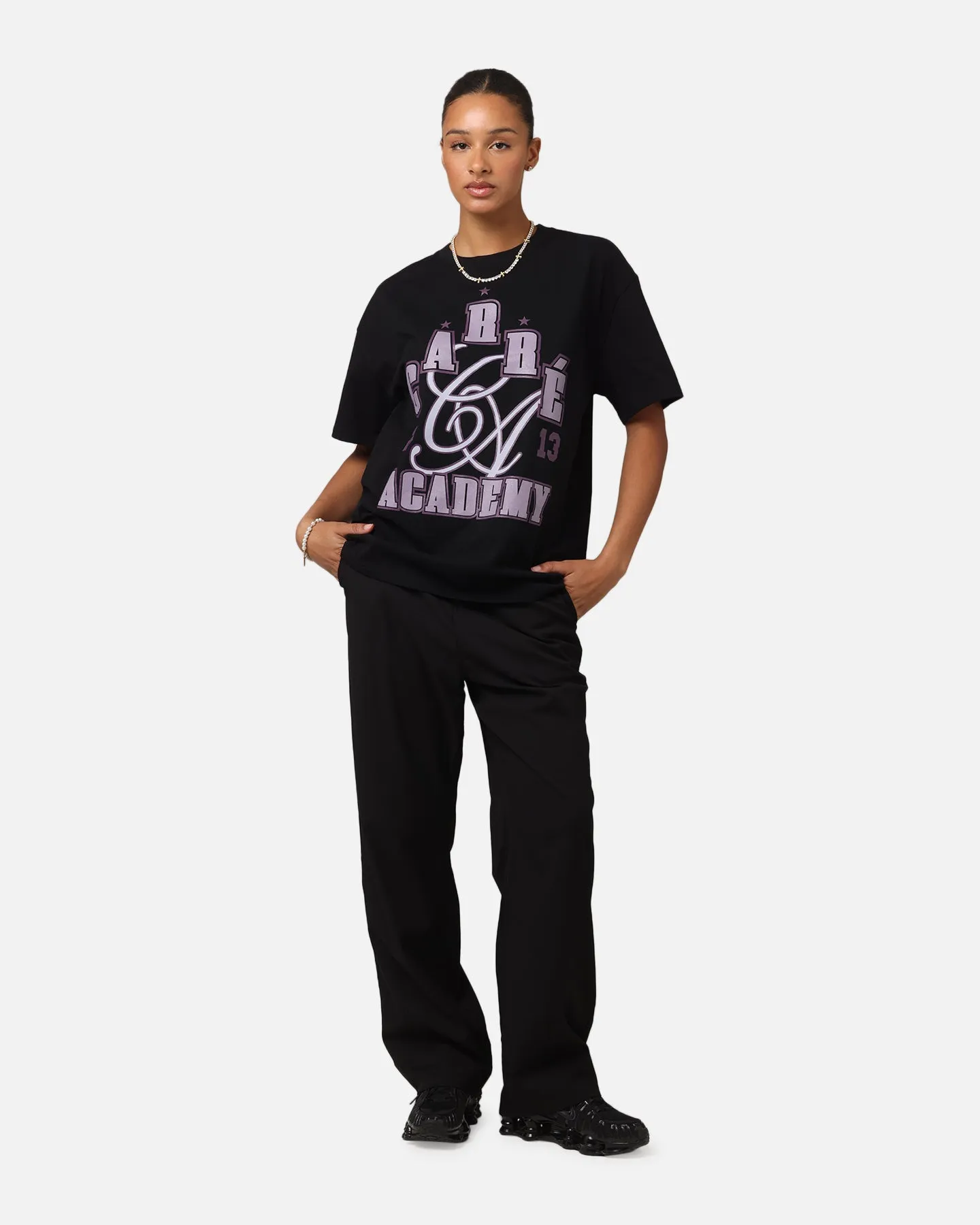 Carre Rising Heavy T-Shirt Black Fashion Layer
