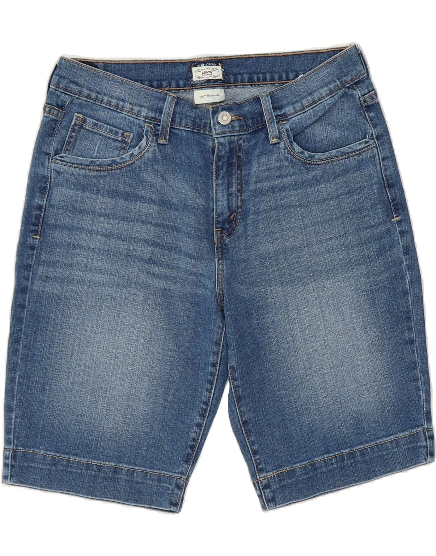 LEVI'S Womens 515 Bermuda Denim Shorts US 10 Large W32  Blue Cotton Versatile Styling Casual Flex Fit