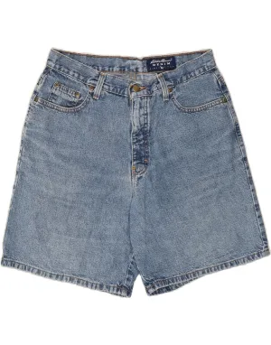 EDDIE BAUER Womens High Rise Denim Shorts US 12 Large W30  Blue Chill Look