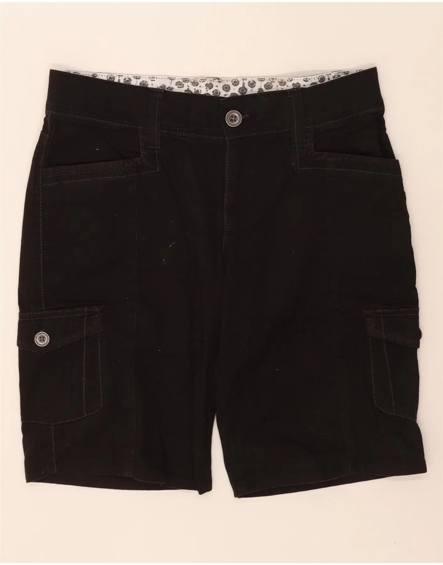 Frictionless Movement Fair trade LEE Womens Cargo Shorts US 4 Small W32  Black Cotton