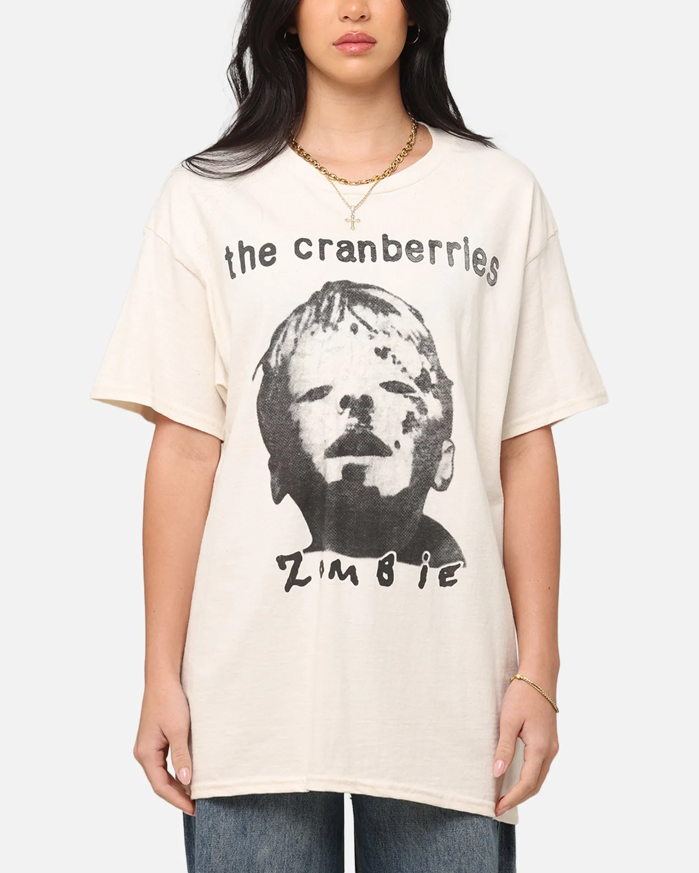 Easy Look The Cranberries Zombie Vintage T-Shirt Off White
