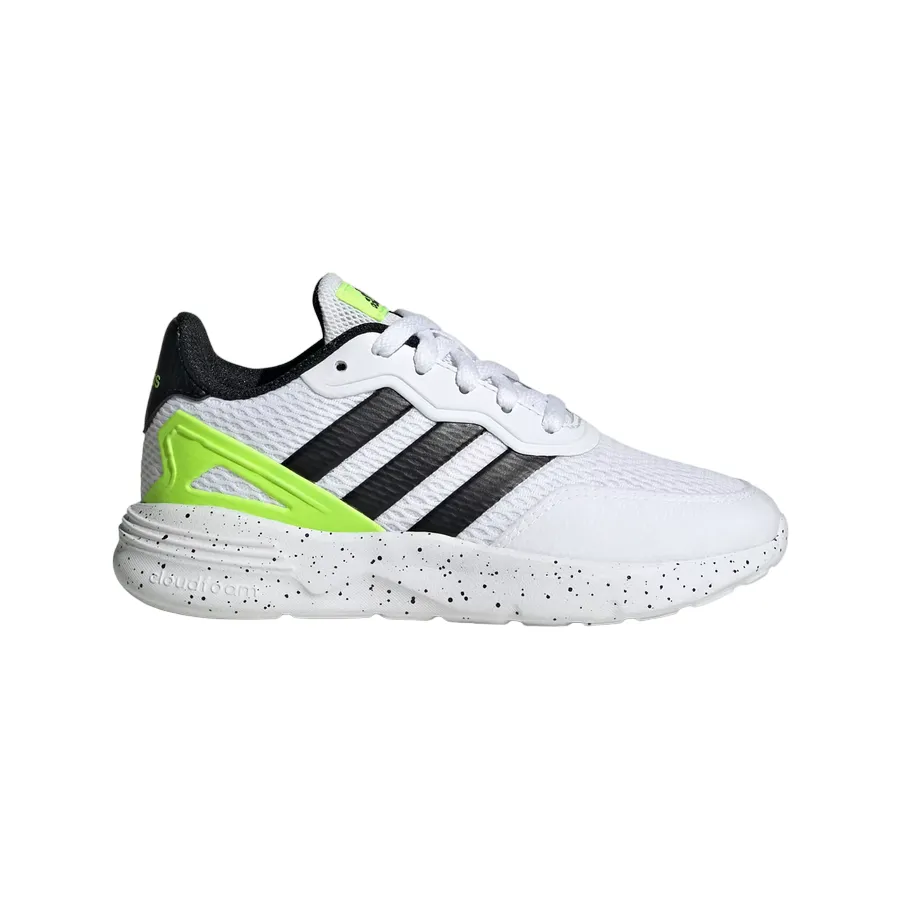 Adidas scarpa da corsa da ragazza IG2886 bianco-nero-verde Strobel Last Construction