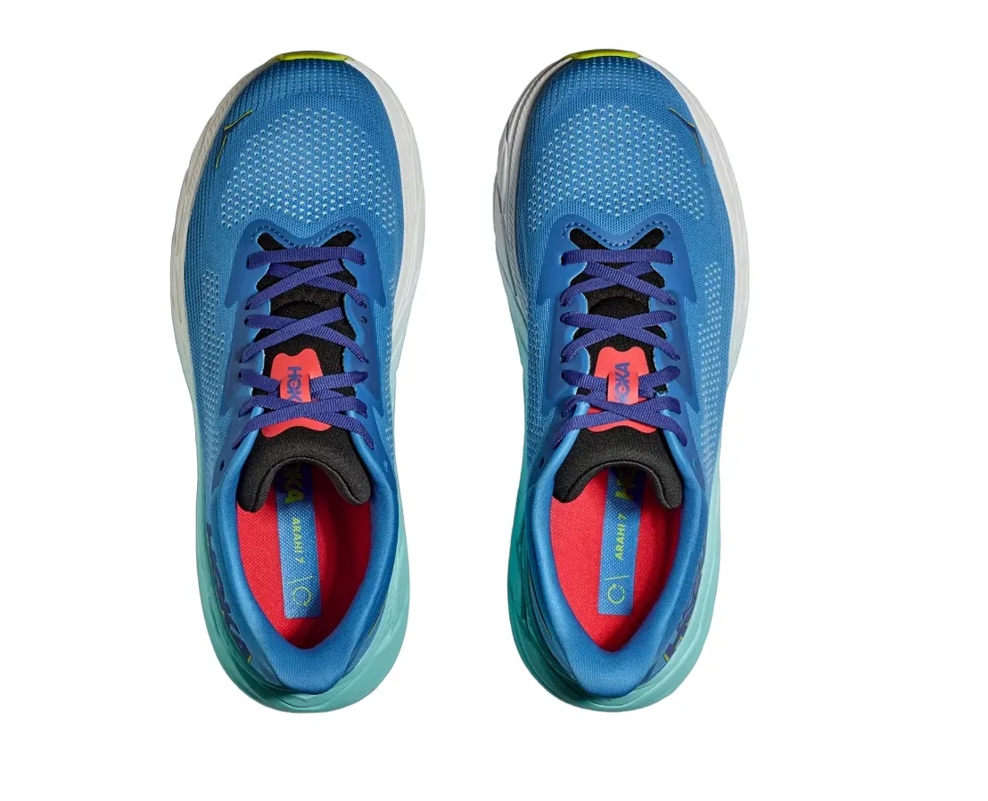 Smooth Step Secure Lace Closure Hoka One One scarpa da corsa da uomo Arahi 7 1147850/VRTL blu ciliegia
