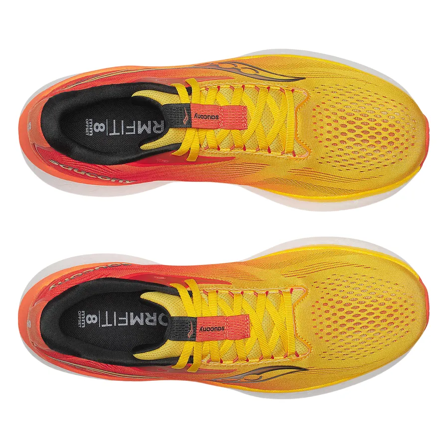 Saucony scarpa da corsa da uomo Ride 18 S21000-140 polline-pepe rosso Transparent Monofilament Layers