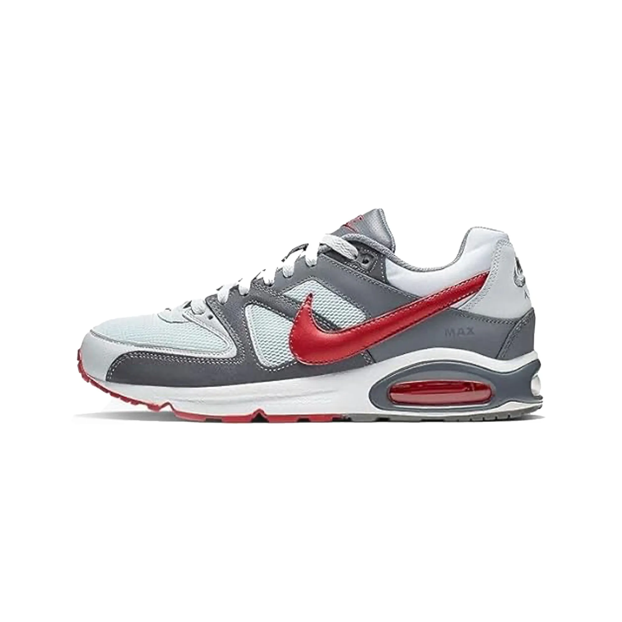 Nike Air Max Command 'Pure Platinum Gym Red' durable running option Porous Mesh Ventilation