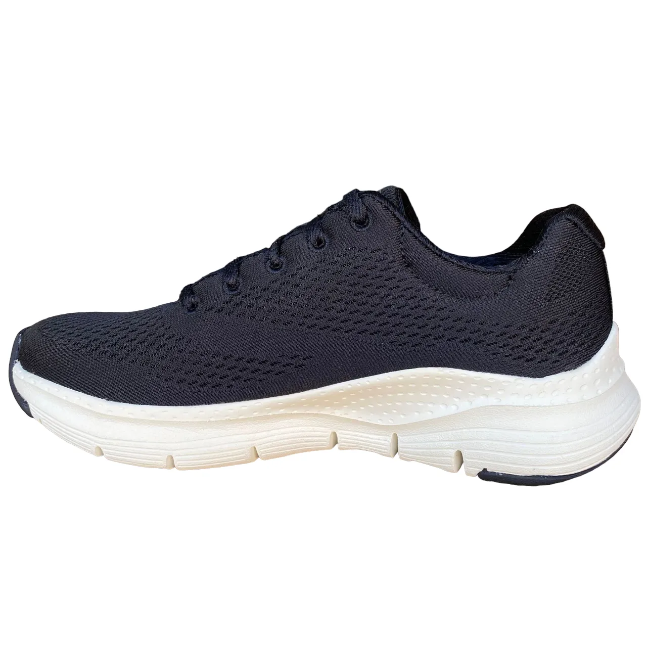 Skechers scarpa sneakers da donna Arch Fit Big Appeal 149057/BKW nero bianco grip - improved running shoes Arch   Supportive