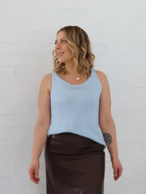 Ivy Top- Blue Reinforced Edges