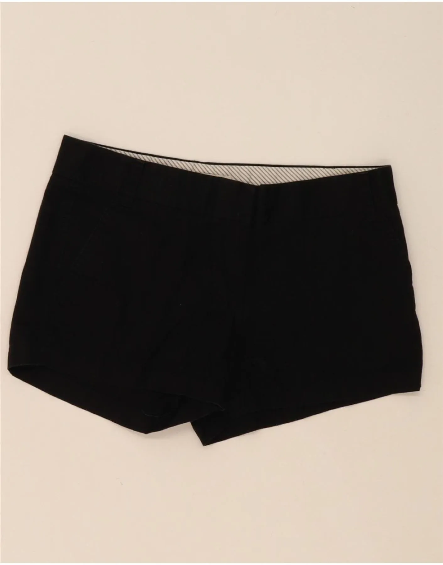 J. CREW Womens Broken In Chino Shorts US 6 Medium W32 Black Cotton All Purpose Wear Sleek Style