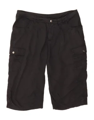 City Shorts NIKE Womens Bermuda Cargo Shorts UK 12 Medium W32 Black Cotton