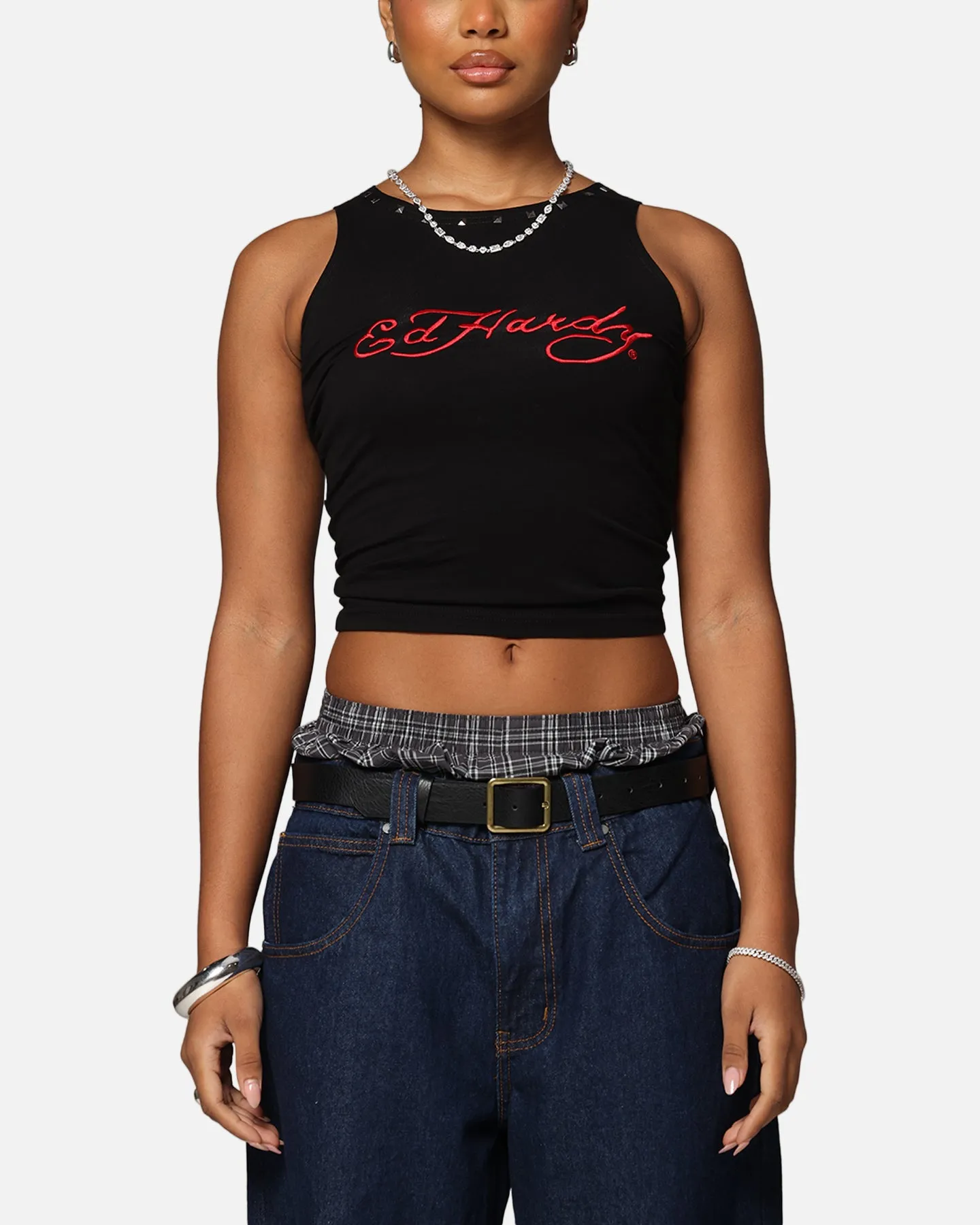 Light Ready intermittent use Ed Hardy Women's Electric Tank Black