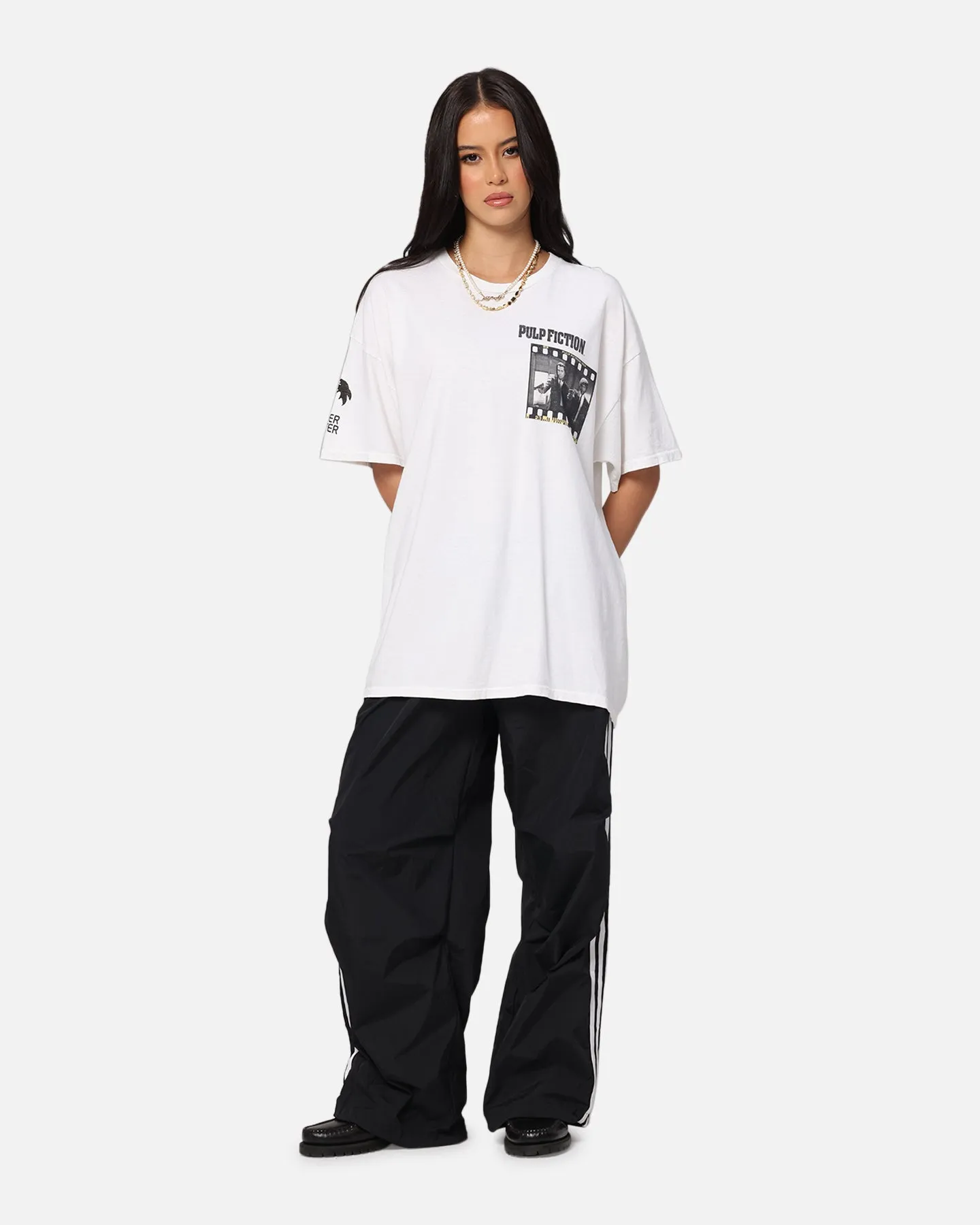 Pulp Fiction Montage T-Shirt White Vintage Sleep