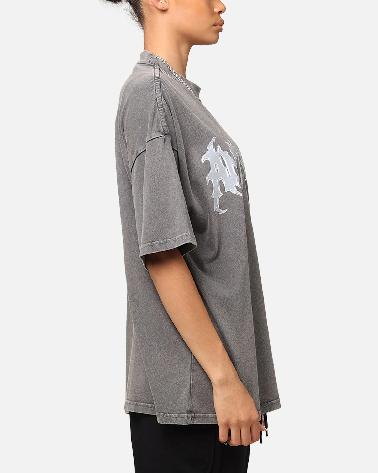 Quality Comfort The Anti Order New Dawn Mock Neck T-Shirt Washed Charcoal