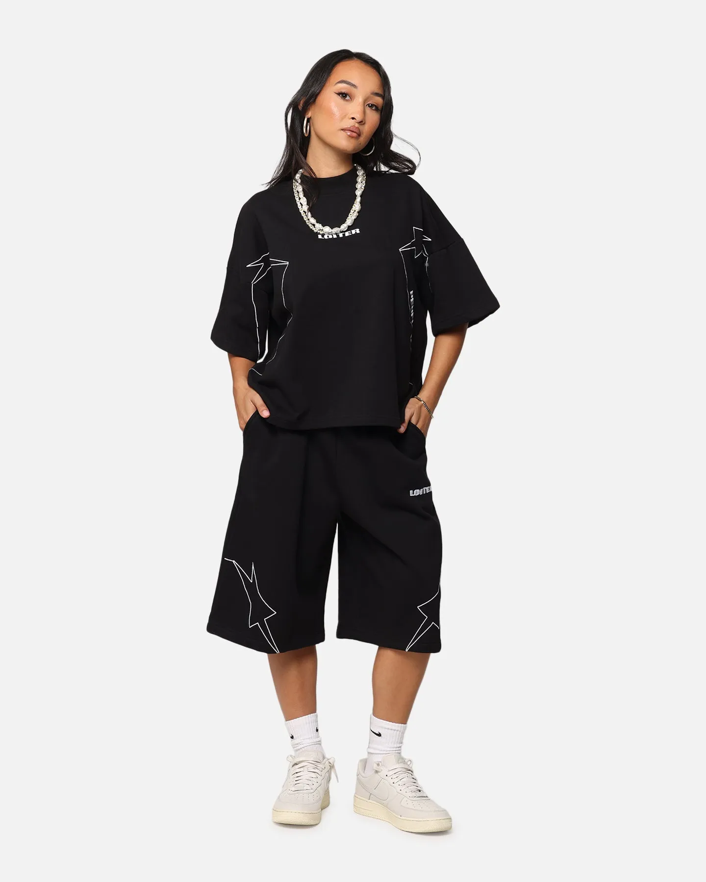 Loiter Dark Performance T-Shirt Black Long sleeved warmth