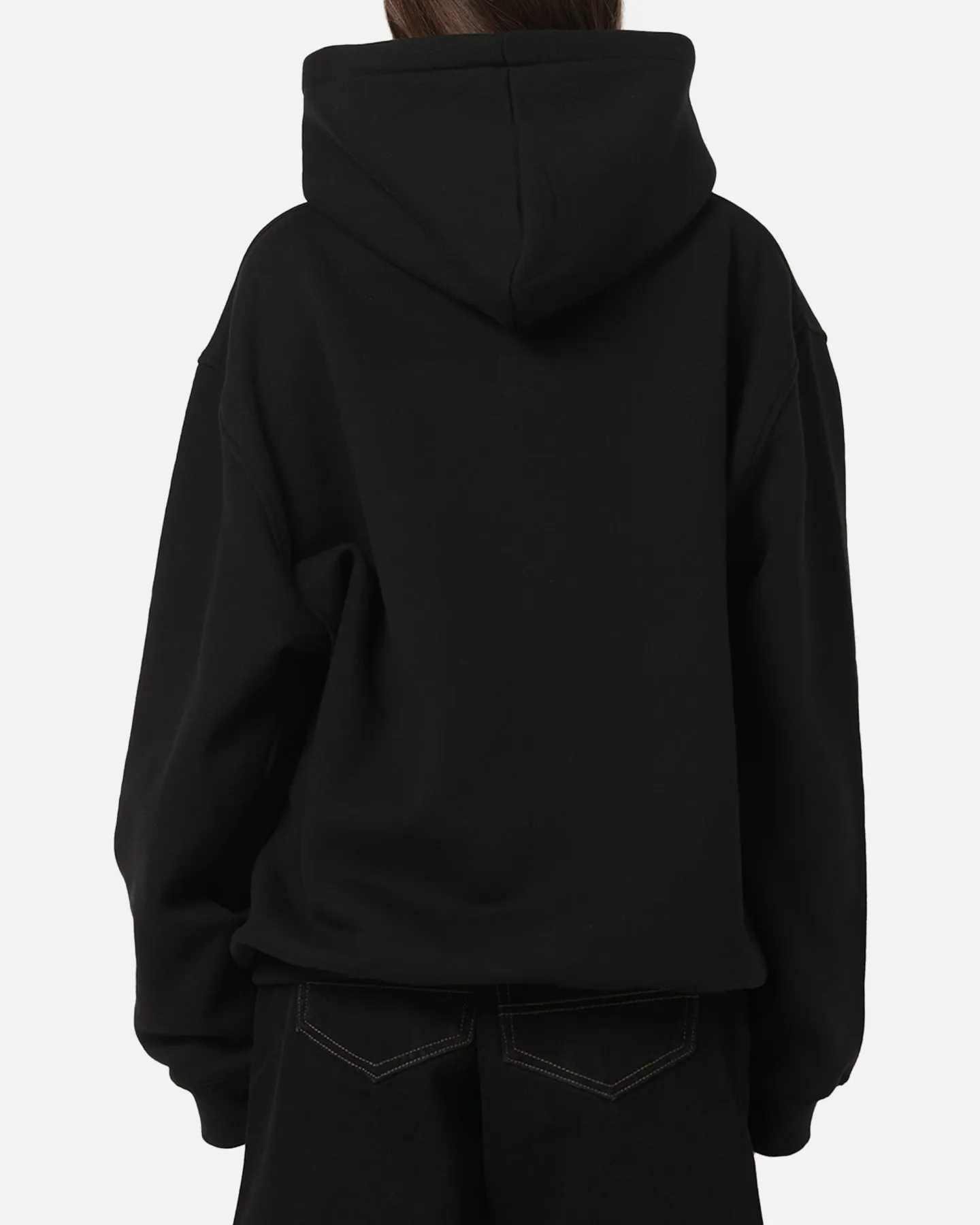 Reinforced Elbow Patches Reflective accents S Double Crown Dot Hoodie Black
