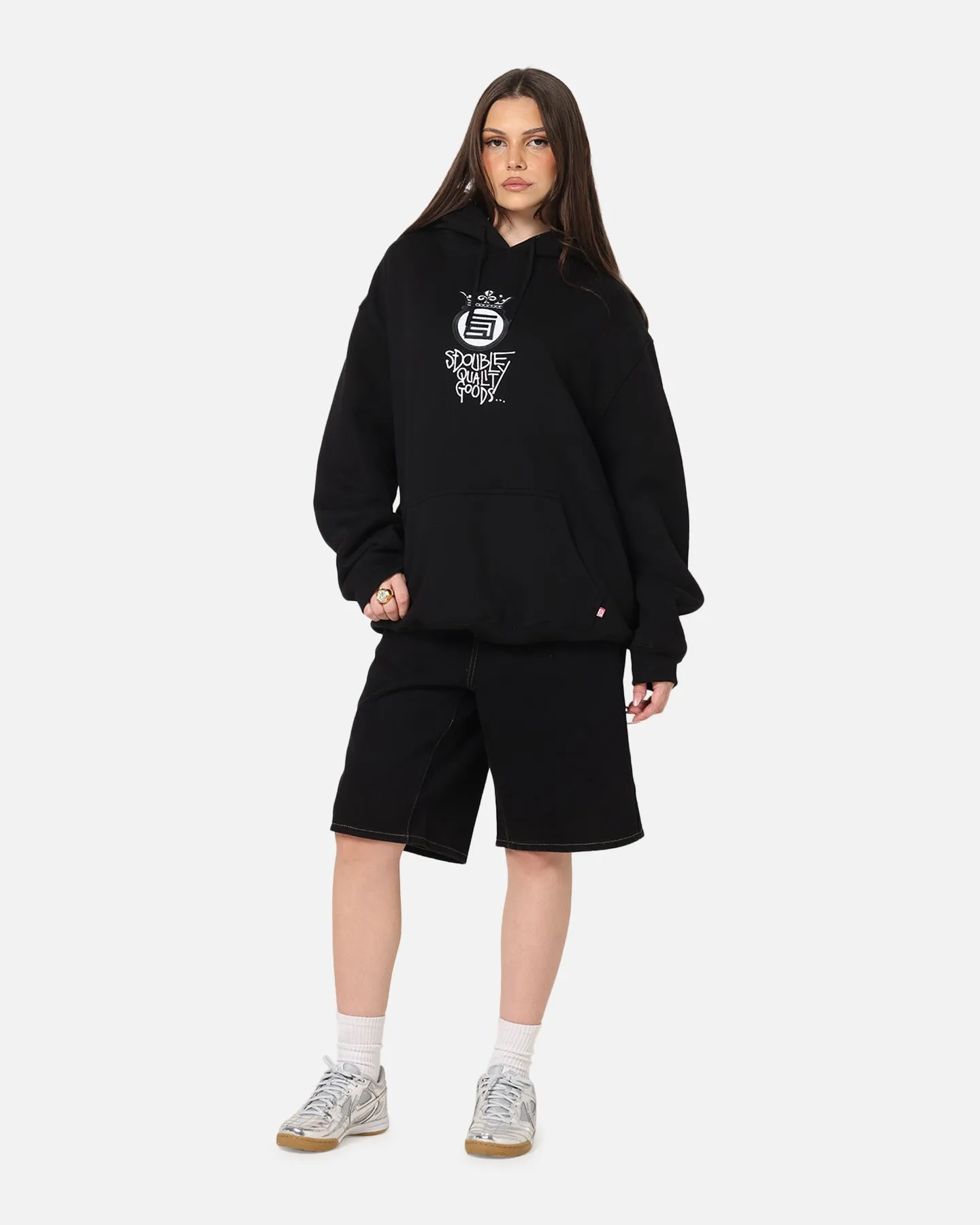 S Double Crown Dot Hoodie Black Urban Explorer