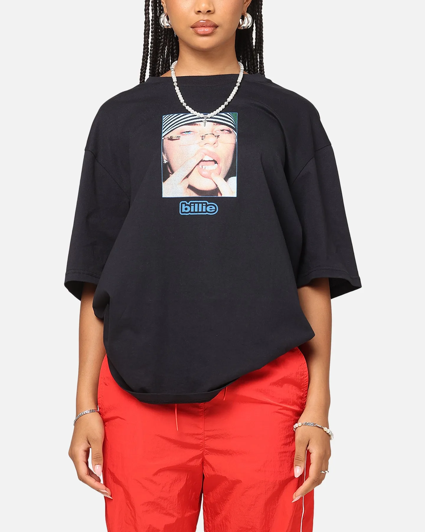 Comfortable clothing Billie Eilish Billie Gem Organic Cotton T-Shirt Black