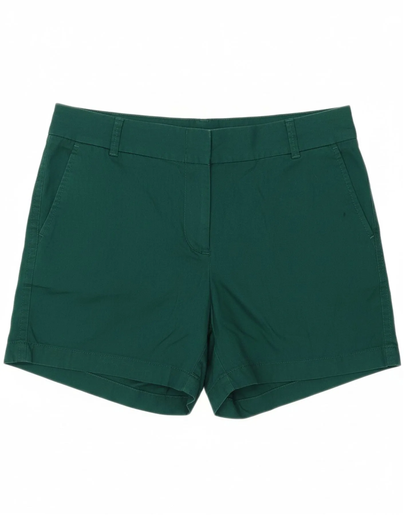 Durable Hem Finishing J. CREW Womens Chino Shorts US 8 Medium W30 Green Cotton