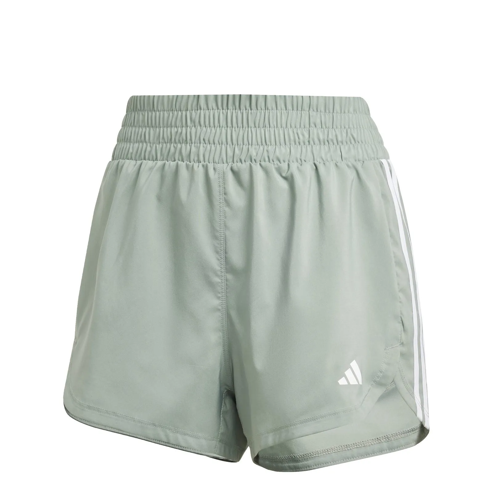 adidas Pacer Training 3-Stripes Woven High-Rise Shorts Stretch Fabric Anti Cling Technology