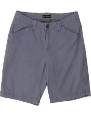 construction work LEE Womens Mid Rise Regular Fit Bermuda Shorts US 12 Large W32  Blue