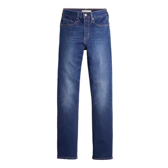 Sustainable Dye Methods Levi's pantalone jeans da donna dritti a vita alta 724 188830304 blu