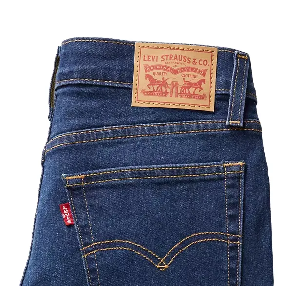 Levi's pantalone jeans da donna dritti a vita alta 724 188830304 blu Outfit Ease Motion Ease