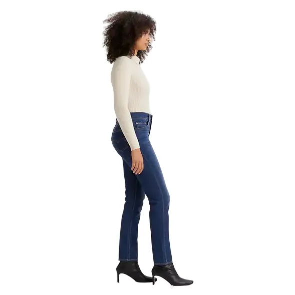 Casual Smart Casual Unisex Wear Smart Wardrobe Levi's pantalone jeans da donna dritti a vita alta 724 188830304 blu