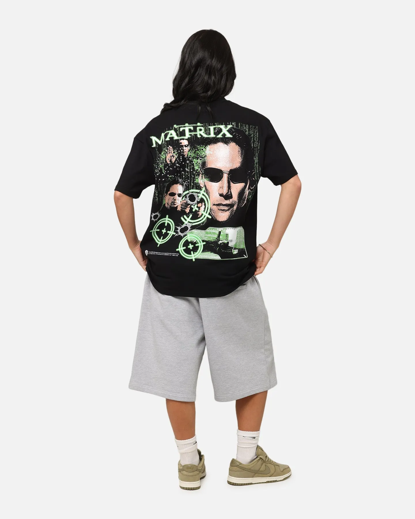 American Thrift X The Matrix Neo Bullets Heavy T-Shirt Black Yoga flexibility