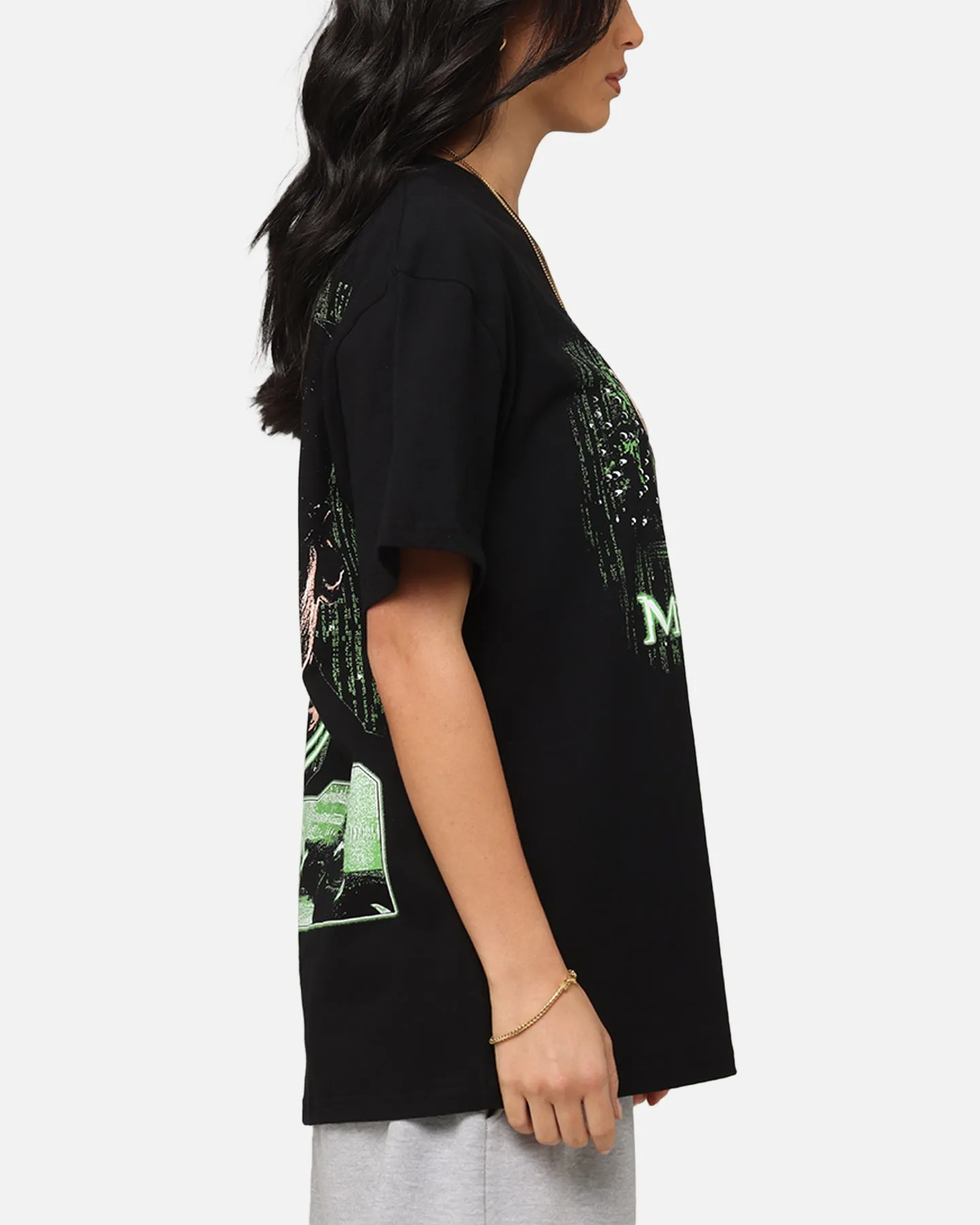Lightweight Wear American Thrift X The Matrix Neo Bullets Heavy T-Shirt Black