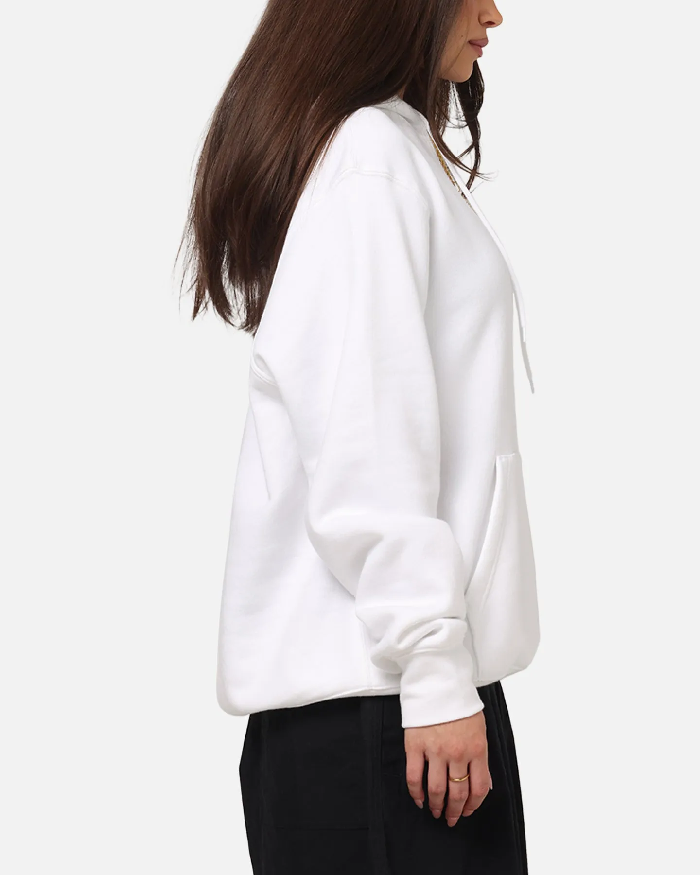 Cool Weather Wear Glamorous touch Nike Club Pullover Fleece Hoodie White/White/Black