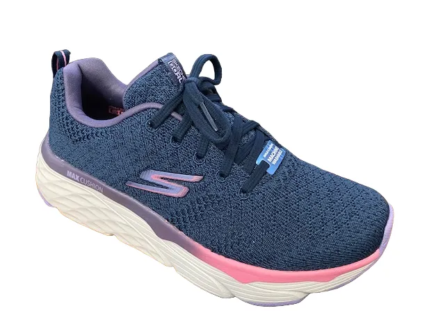 Skechers scarpa da corsa da donna massima ammortizzazione Max Cushioning Elite Clarion 128564/NVPR navy-purple Multi Purpose Use Elastic Lace System