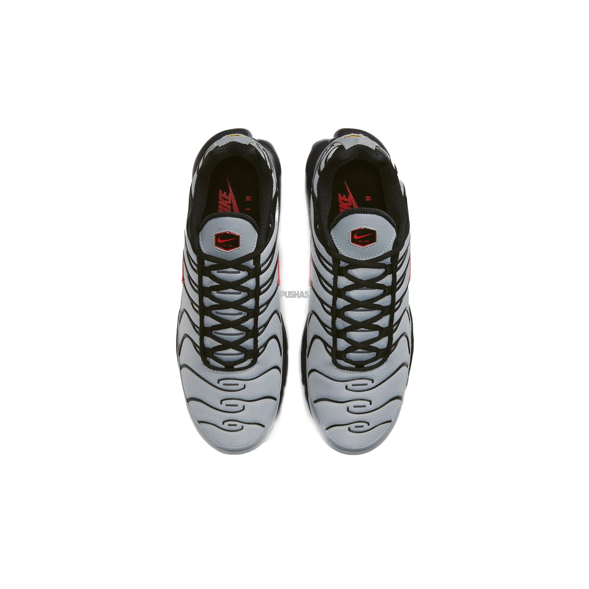 Air Max TN Plus 'Crimson Wolf Grey' (2021) Compression Molded Frame running in an airport area shoes