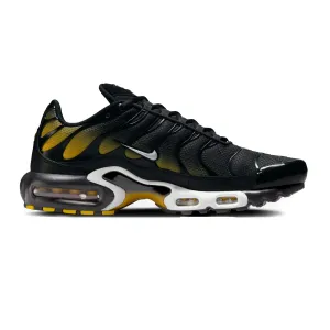Nike Air Max Plus TN 'Black University Gold White' (2025) Traction Outsole running in a neighborhood