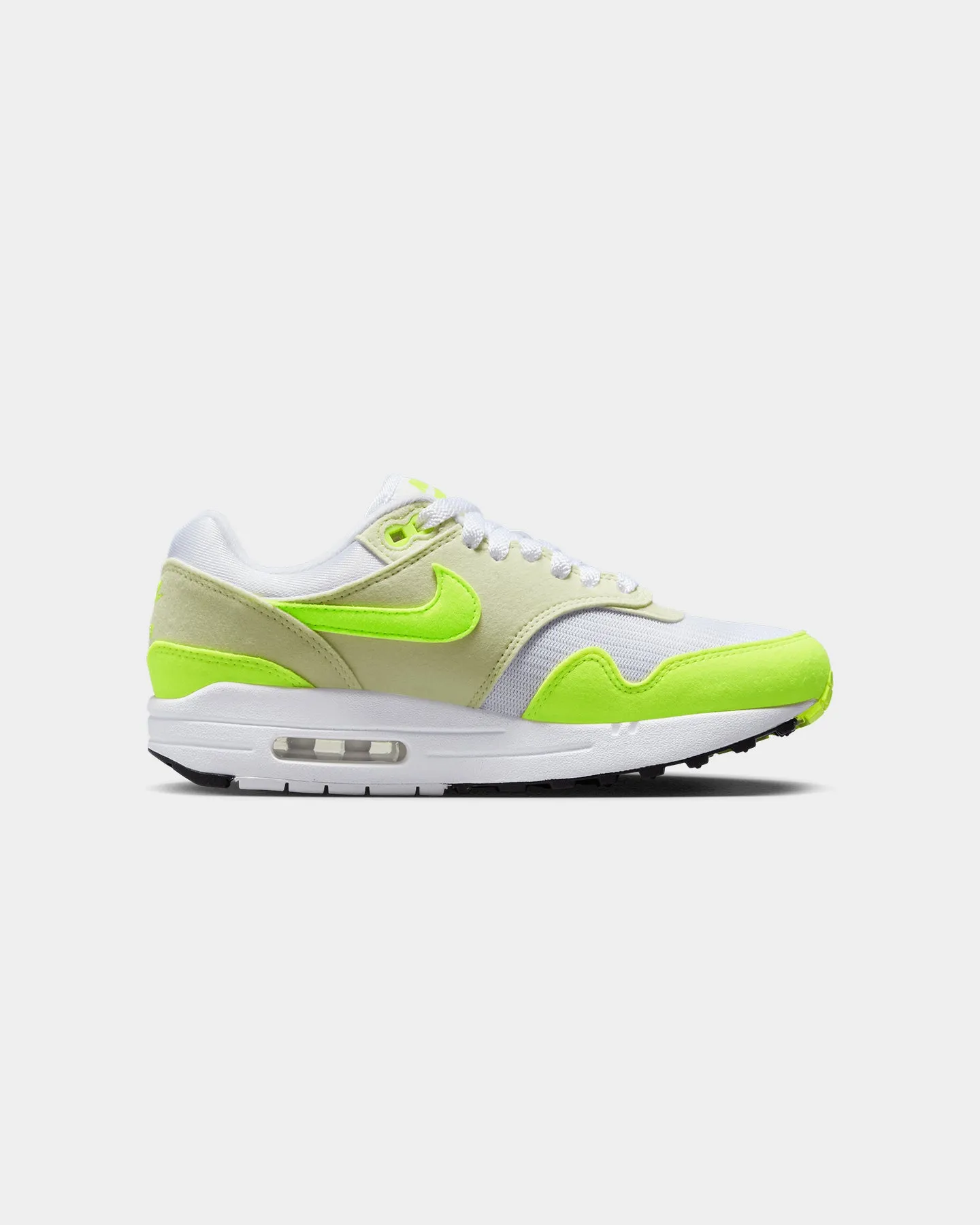 Nike Women's Air Max 1 '87 "Volt Suede" White/Volt-Sea Japan Neat Air Dry