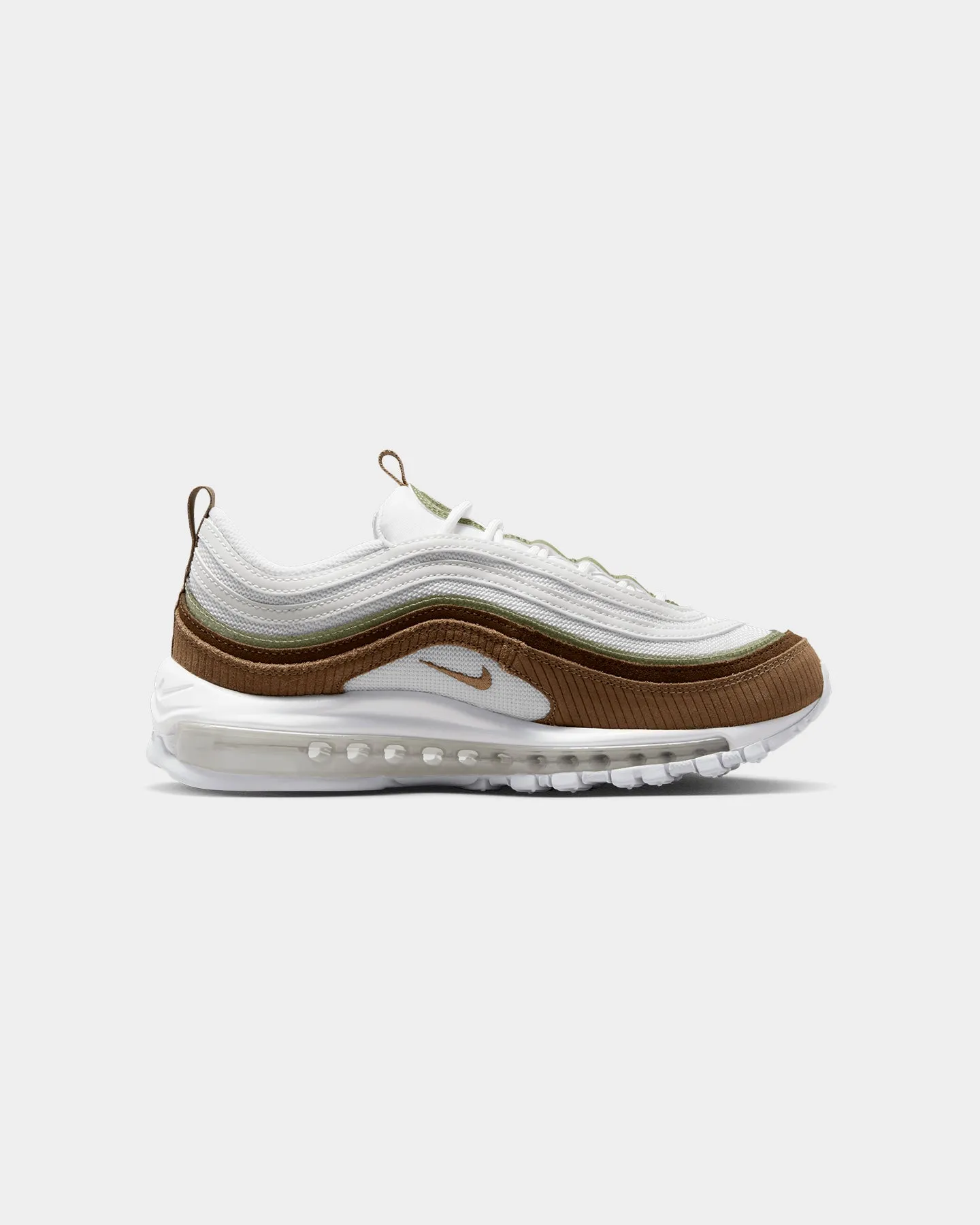 Nike Women's Air Max 97 SE Summit White/Brown Sweat Resistant Indoor Fitness Hiking
